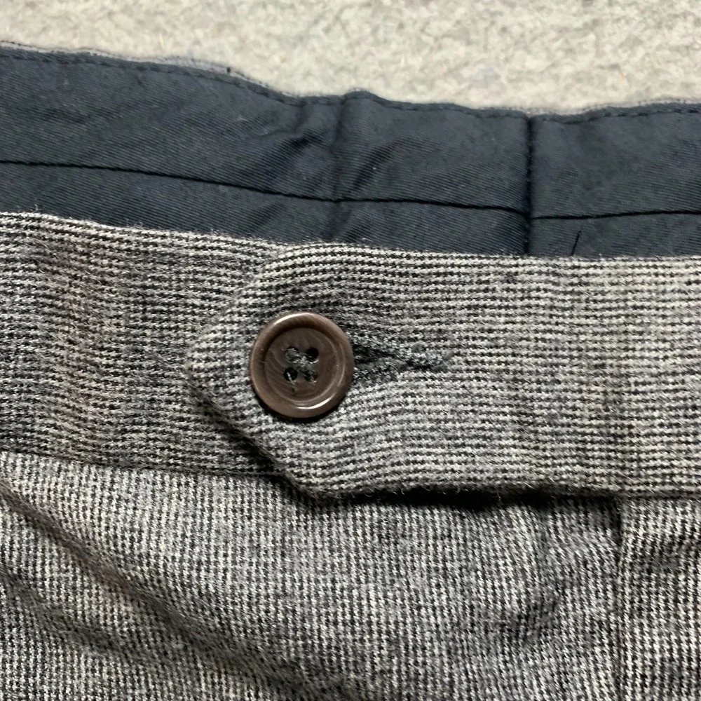 Brooks Brothers Dress Pants Mens 38x34 Measured Gray Wool Tag: 38x34*